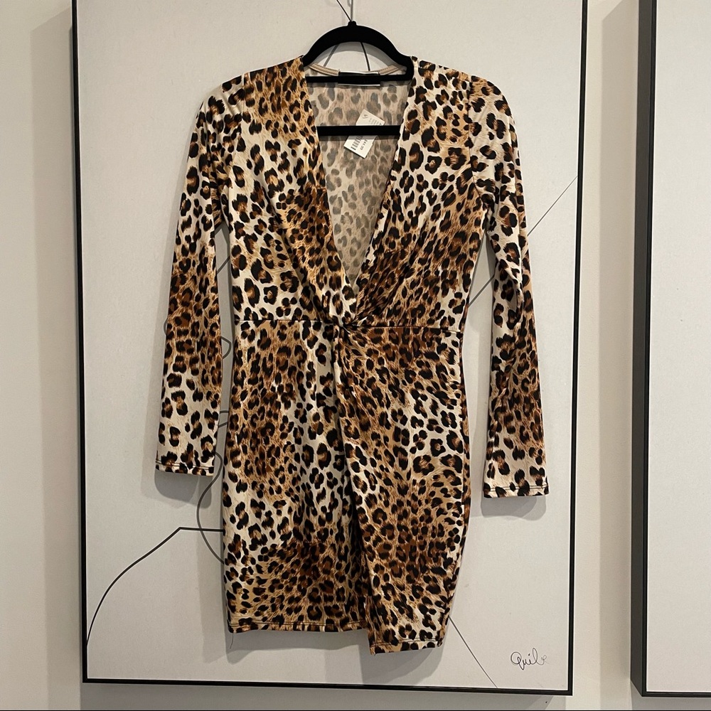 Cheetah Long-Sleeve Dress
